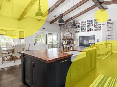 Home interior open space