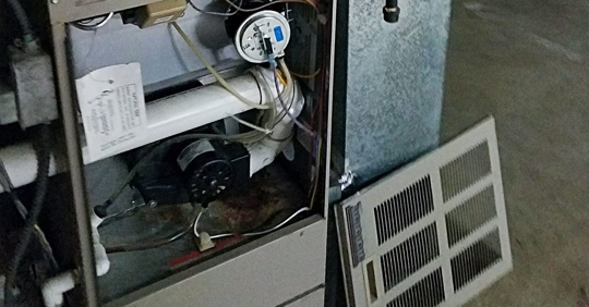 a furnace inside system