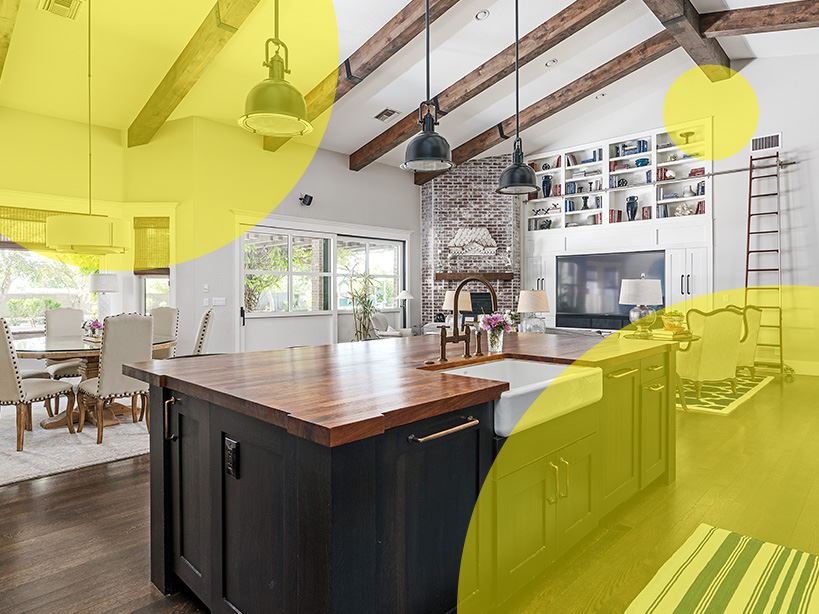 Home interior open space